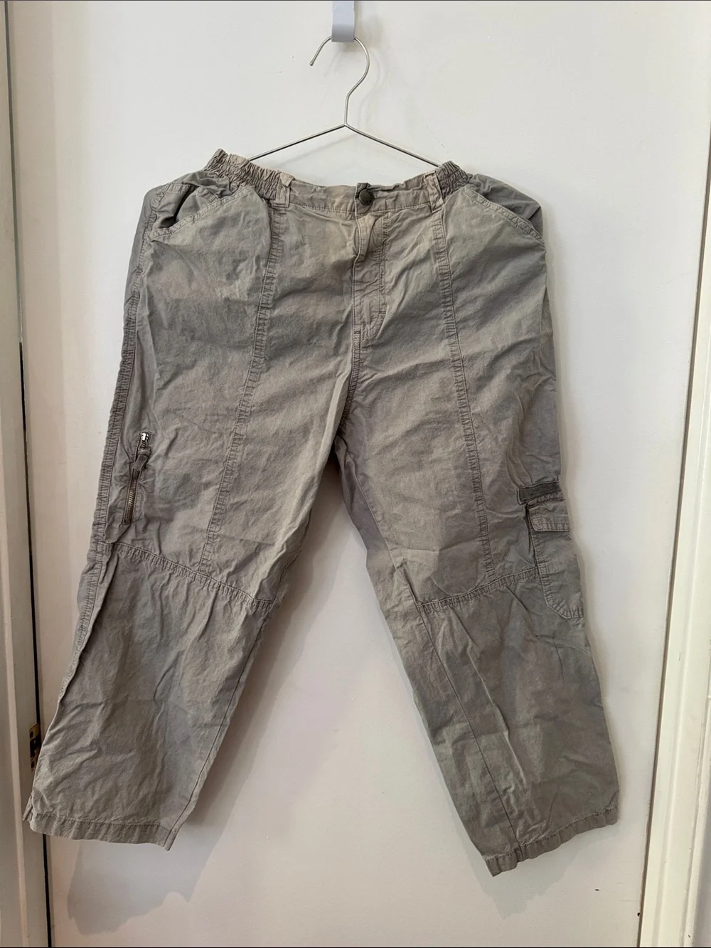 Casual Kids Cargo Pants in Light Gray
